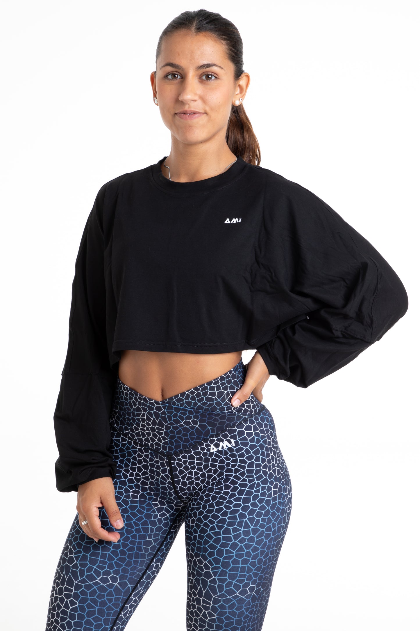 CAMISETA CROP MANGA LARGA AMRING